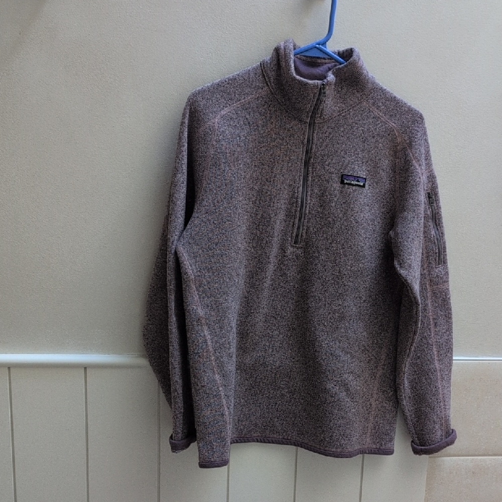Patagonia Womens Better Sweater Half Zip purple
